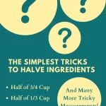Halve Ingredients, Half of 1/4 Cup